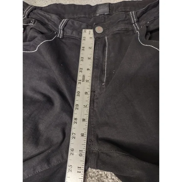 Uncs black jeans. Mens Large 32‎ inch Streetwear Y2K Grunge Distressed - Picture 12 of 15